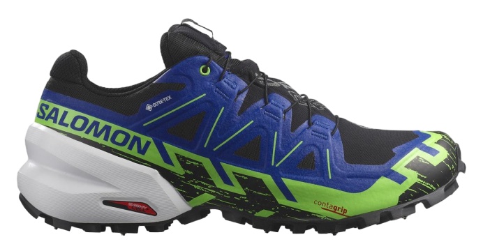 Salomon Кроссовки Salomon Spikecross 6 Gtx Black/Surf The Web/Green Gecko