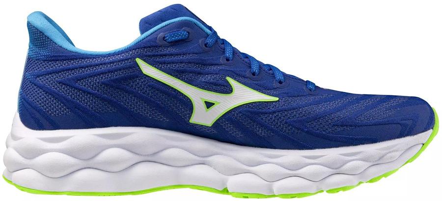 Mizuno Кроссовки мужские Mizuno Wave Sky 8 Reflex Blue C/White/Green Geck