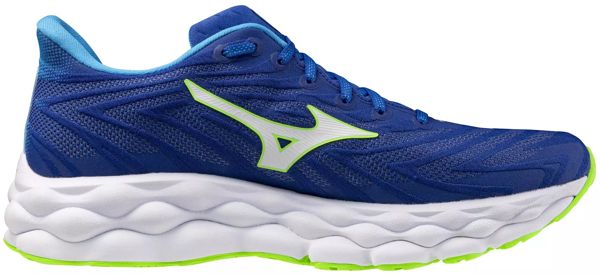 Mizuno Кроссовки мужские Mizuno Wave Sky 8 Reflex Blue C/White/Green Geck