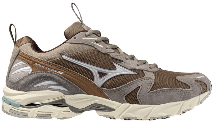 Mizuno Кроссовки Mizuno Wave Rider 10 Fossil/White/Thrush