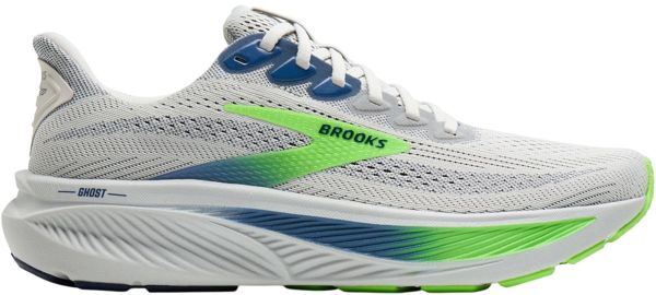 Brooks Кроссовки мужские Brooks Ghost 17 Oyster/Beacon Blue/Gecko