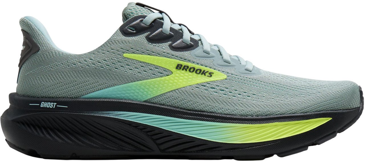 Brooks Кроссовки мужские Brooks Ghost 17 Gray Mist/Yucca/Nightlife