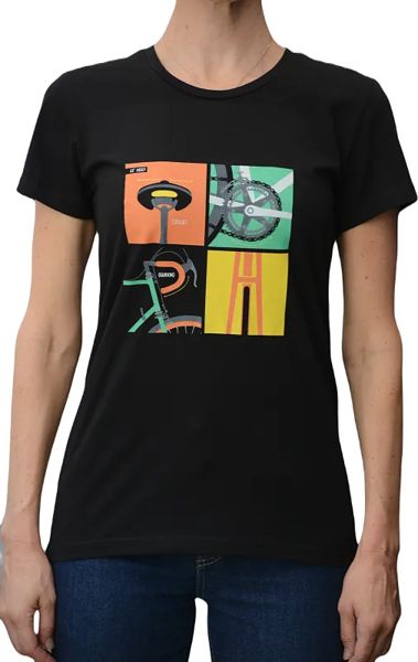 Футболка TopCycler WOM Le Velo black