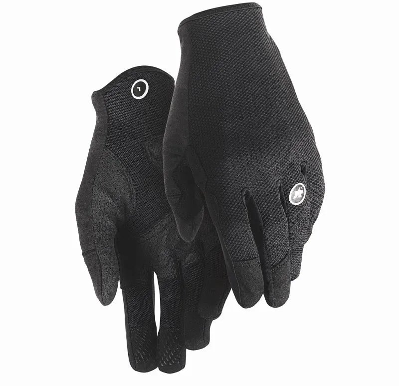 велоперчатки assos trail ff gloves blackseries