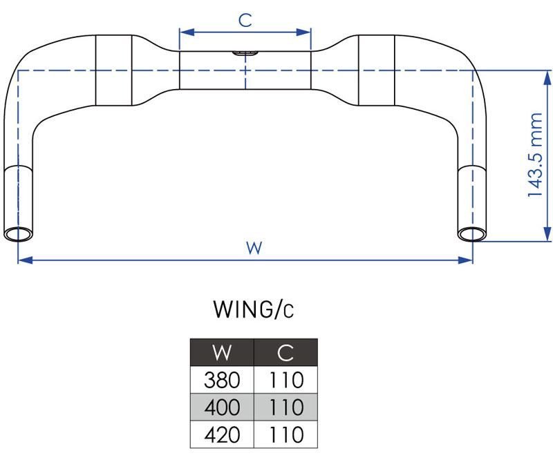 Руль-основание Profile Design Wing C carbon