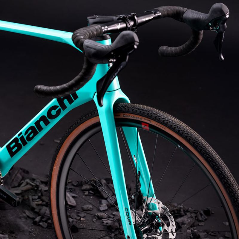 Велосипед гравел Bianchi Impulso Comp Disc GRX 610/820 2x12sp (celeste)