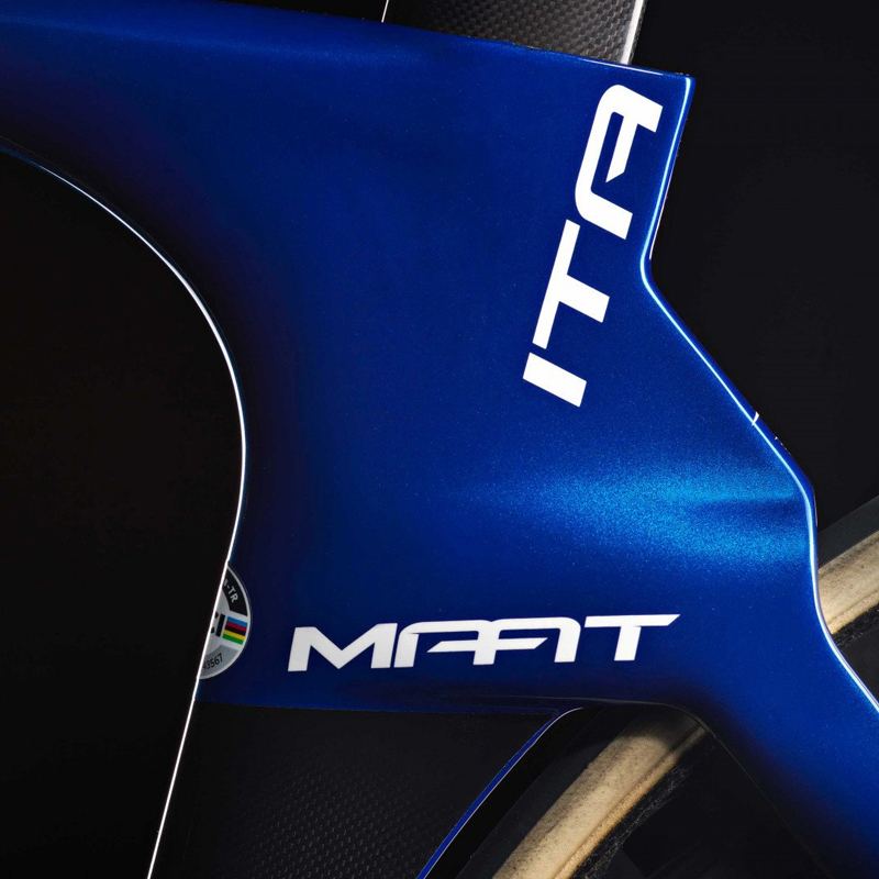 Рама трек Pinarello Maat Italia - S (A502 Italia) руль в комплекте