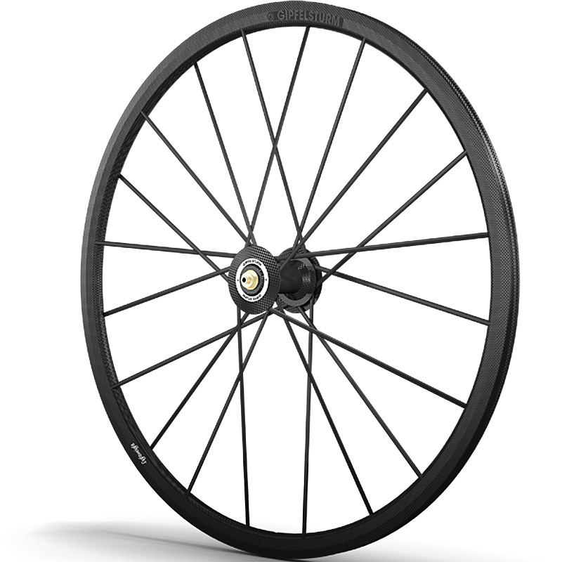Колесо переднее 28" Lightweight Gipfelsturm Schwarz Edition TUB 20 spokes Ceramic