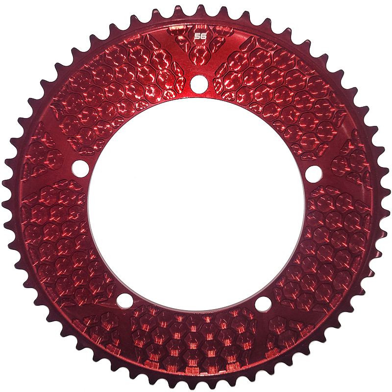 Звезда передняя трек Raketa Supersport BCD 144x5 1/8" (red)