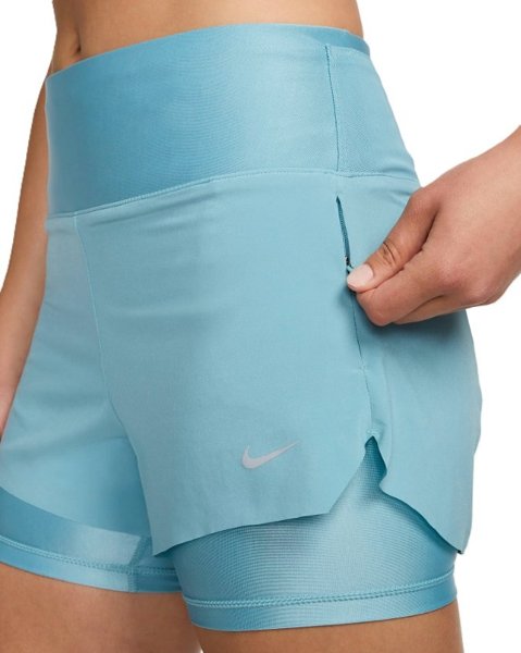 Nike шорты женские SWIFT DF MR 3IN 2N1 SHORT